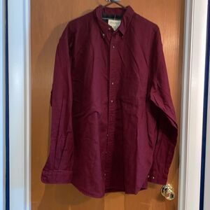 Eddie Bauer Mens XLT Material like flannel button down long sleeve